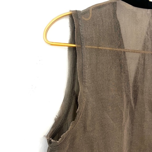 Helmut Lang Cotton/Silk GauzyTank Top - Picture 8 of 10